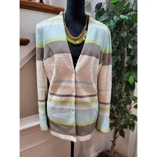 Bloomingdales Basler Multicolor Polyester Long Sleeve Casual Jacket Blazer 42