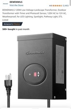 DEWENWILS 120W Low Voltage Landscape Transfor...