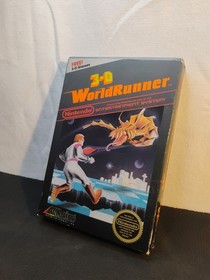 🔥NES The 3D Battles of WorldRunner CIB Game Tested Working Cart Authentic CLEAN