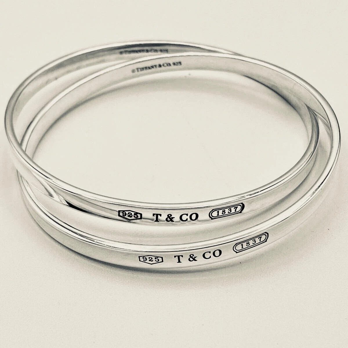Tiffany & Co. Sterling Silver Fine Bangle Bracelets for Sale