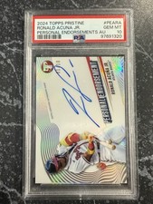2024 Ronald Acuna Topps Pristine Personal Endorsements Auto /10 #PEARA