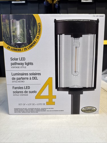 GTX Solar LED Pathway Lights, 4 Pack