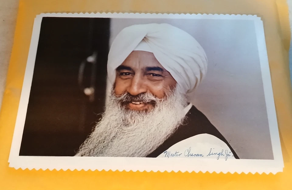 Sikhism SURAT SHABD YOGA sant mat Rare Guru Signed 1968 Photo ++ - Image 2 of 4