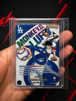 Monkey.D.Luffy (010) (Dodgers x ONE PIECE) EB02 One Piece Pomo  Proxy/Fan Art 