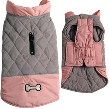Reversible Dog Coats for Small Dogs Waterproof Warm Puppy Jacket for Cold Win...