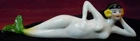 Art Nouveau Style Figurine Bathing Beauty Sexy Siren Art Deco-German Style Porce