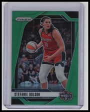 2024 Panini Prizm WNBA #34 Stefanie Dolson Green Prizms