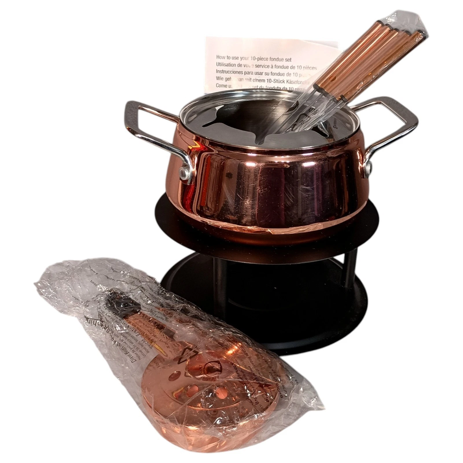 Swissmar Fondue Sets Cooper Stainless Steel Peak 10-Piece Copper
Opens in a new window or tab