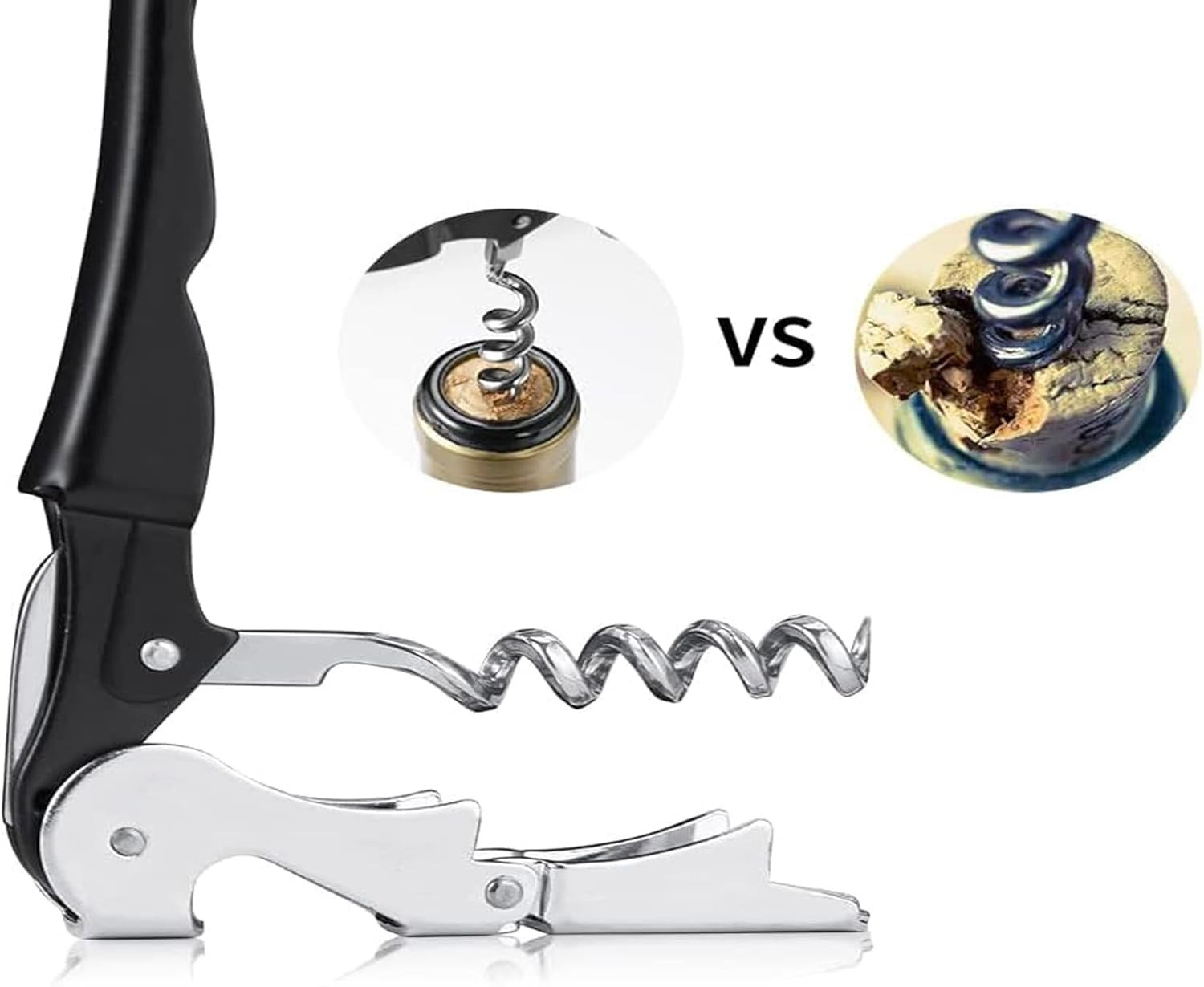 Professional Waiter Corkscrew Wine Openers Set (4 Pcs),Upgraded with Heavy Duty
