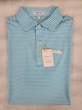 Peter Millar Linden Performance Jersey Polo Riverbed Men's Size Medium MS25EK28S
