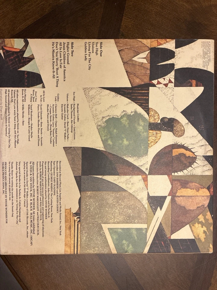 🎶 Stevie Wonder Innervisions LP 1973 Tamla T326L KENDUN 1st Press VG+ Funk Soul Foto 3 de 4