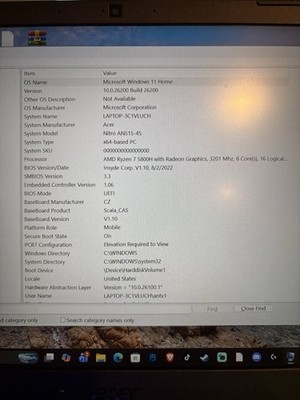Acer Nitro 5 15.6'' FHD Ryzen 7 5800H 16GB 1TB SSD RTX Win 11 Home