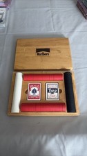 Marlboro Poker Set Branded Chips + Wooden Cas...