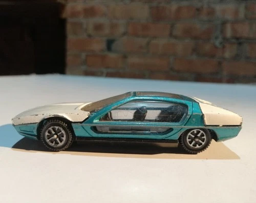 Dinky Toys Blue Lamborghini Marzal Meccano Die-cast Model Car Vintage