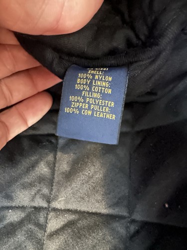 Polo Ralph Lauren gilet trapuntato fienile uomo medio nero - Foto 4 di 8