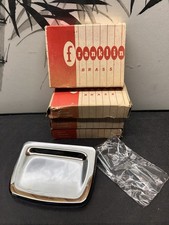Vintage Lot Of 4 Chrome FRANKLIN BRASS   Soap...