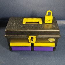 Clean Complete Vintage 1992 Playskool Cool Tools Toolbox  Plastic Padlock