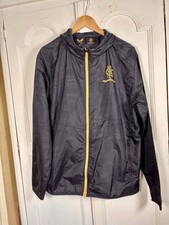 Castore Rangers 150th Anniversary Rain Jacket XL Black Gold Hooded Zip Top