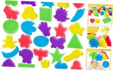 30Pcs Sponge Painting Shapes, Painting Craft Sponge with 3F-PatternBrush30PCS