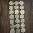 Lot of Twenty-one 1965-1967 (7 Of Each Year!) Kennedy Half Dollars - 40% Silver