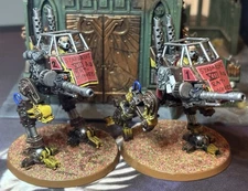 Warhammer 40k Imperia Guard Astra Militarum SENTINEL WALKERS Autocannon Painted