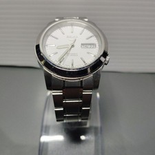 SEIKO 5 SNKE49K1 7S26-02W0 Automatic SS White Dial Watch w/Case Japan