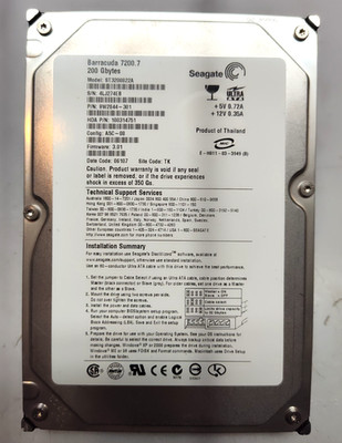 Tested Seagate Barracuda 7200.7 200 GB hard drive 3.5'' ST3200822A - HAS DELAYS