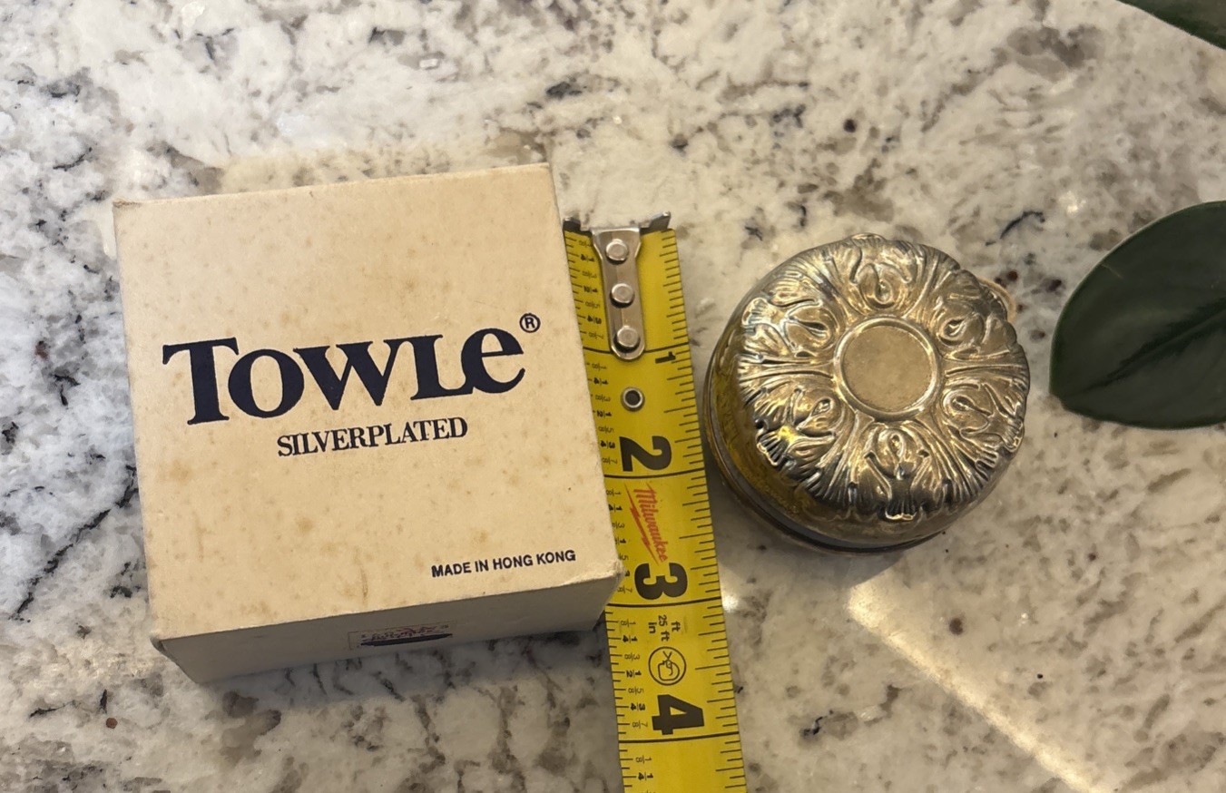 Towle Vintage Toy YoYo Silverplated With Original Box Bandalore nostalgia