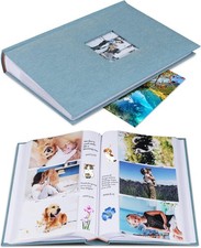 Photo Album 4x6 Photos Hold 402 Pockets with Memo Slip-in Pockets Photo Book,
