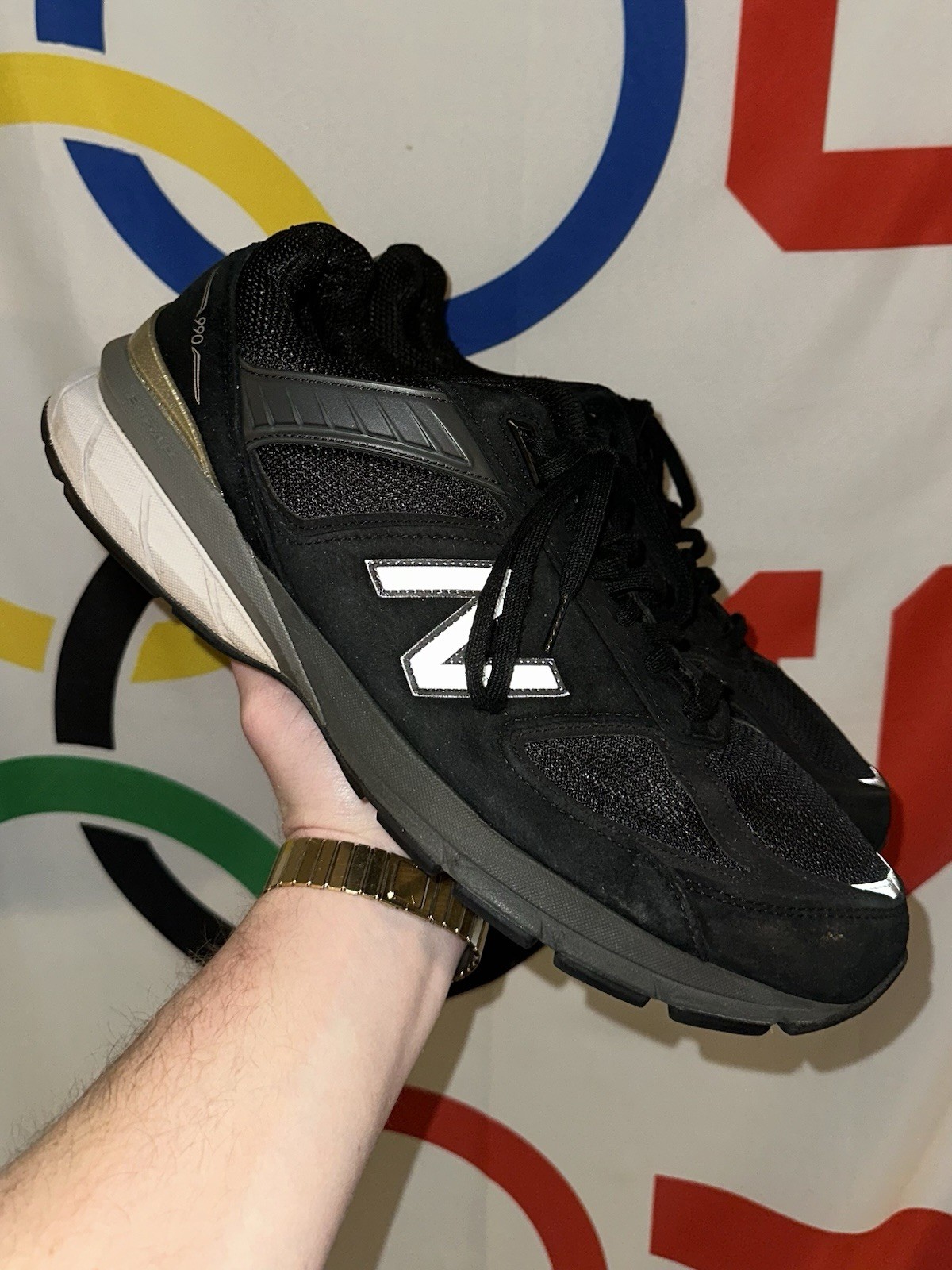 New Balance 990v5 Athletic Shoes Sneakers Mens 14 4E Black