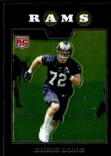 2008 Topps Chrome Chris Long Rookie St. Louis Rams #TC236
