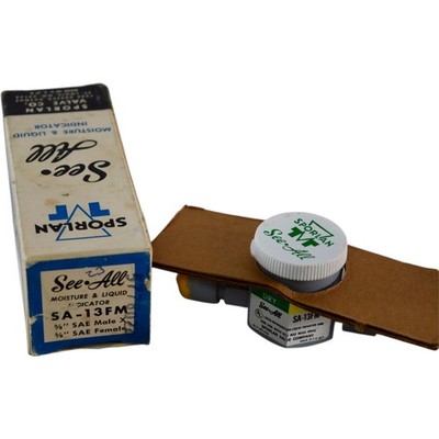 NEW Sporlan SA-13FM 3/8'' Female x Male Flare Moisture & Liquid Indicator 