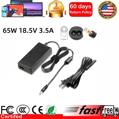 65W AC Adapter Charger FOR Compaq Armada 110 e500 m700 v300 HP Pavilion dv1000