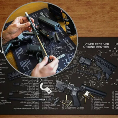 Neu 1Stk Gun Cleaning Mat For AK47 colt1911 SIG SAUER P320 M92 Rifle TOP.