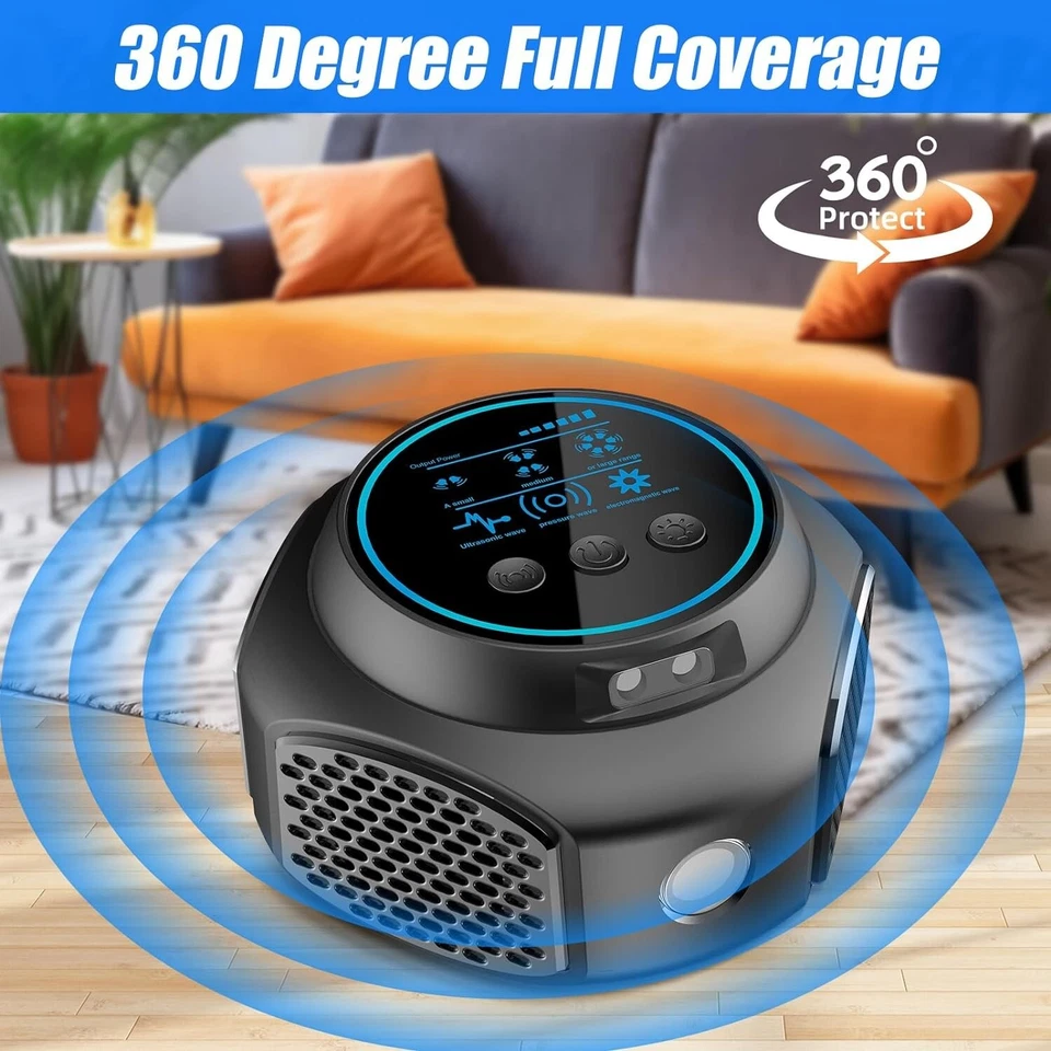 Repelente ultrasónico de roedores 4 en 1 repelente de plagas bloqueador de ratones disuasivo de ratas Foto 2 de 4