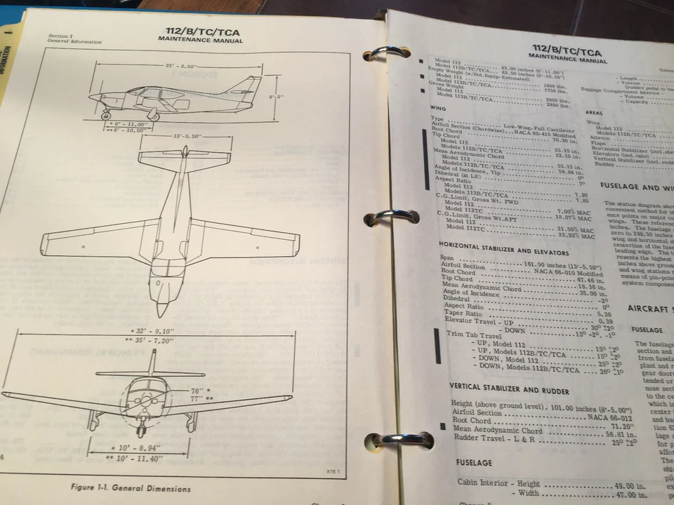 Manual de servicio Rockwell Commander 112, 112B, 112TC y 112TCA Foto 4 de 4