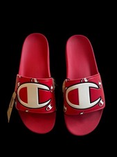 Champion Red Men  s Sandals sz 12 new Flip Flops Slip On Summer Sporty Casual
