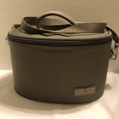 Briggs & Riley Olive Cosmetic Case Ballistic Nylon Shoulder Strap 12''x 9'' x 7.5''