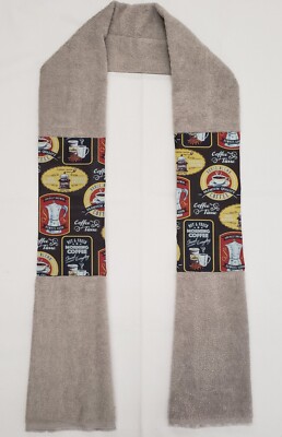 Morning Coffee Kitchen Towel Boa / Scarf