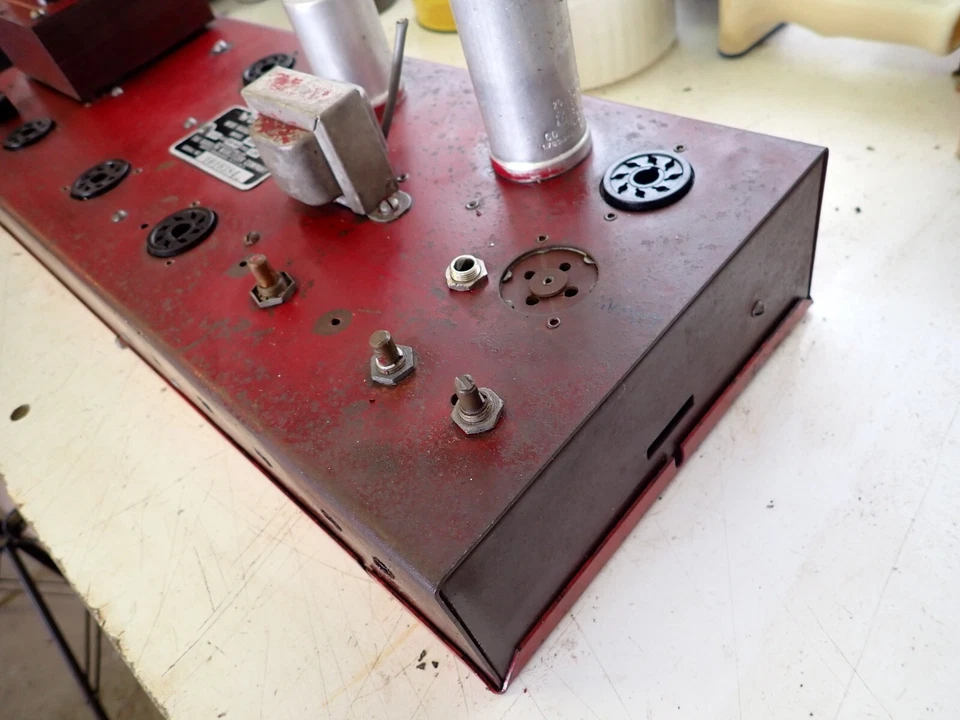 1946 1947 Wurlitzer Modelos 1015/1080 Tubo Audio Amplificador Tipo Tubo Foto 4 de 4