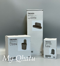 SET of 3 Ikea OBONAS Wall Shelf, Container Triple Hook with Suction Cup new