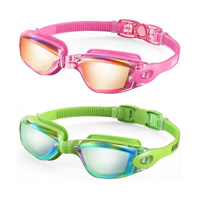 Aegend Swim Goggles, 2 Pack Swimming Goggles No Leaking Adult Men Women Youth
