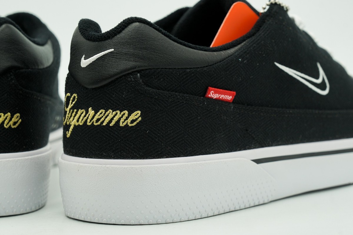 NIKE SB GTS QS SUPREME NEW SIZE 13 BLACK WHITE 801621 001 | eBay