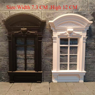 Gothic Window 1/12 Scale Dollhouse Miniatures 3D Printing Building Accessories