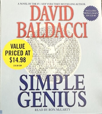 Simple Genius by David Baldacci CD Audio Book Fiction Thriller