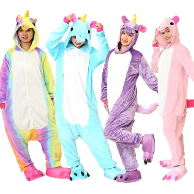 Adults Animal Pyjamas Women Men Sleepwear Unisex All in One Pyjamas Animal Suits