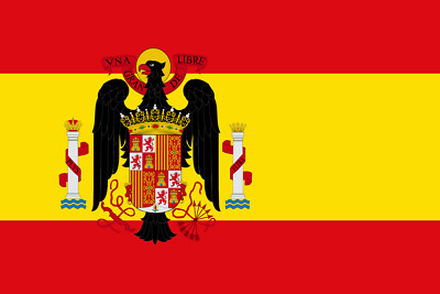 España Bandera con Águila - Bandera Histórica del Franquismo - Todas las Tallas