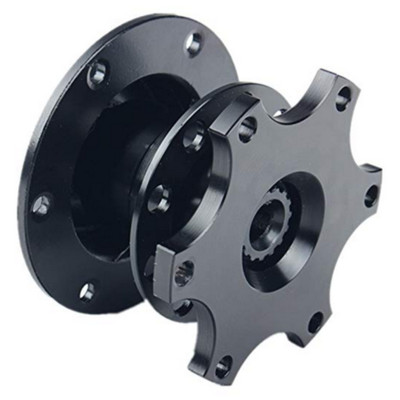 Car HUB Steering Wheel Black Quick Release Racing Adapter Snap Off Accessory Kit