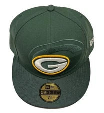Green Bay Packers New Era Size 7 3/8 Fitted Baseball Cap Hat -  59Fifty