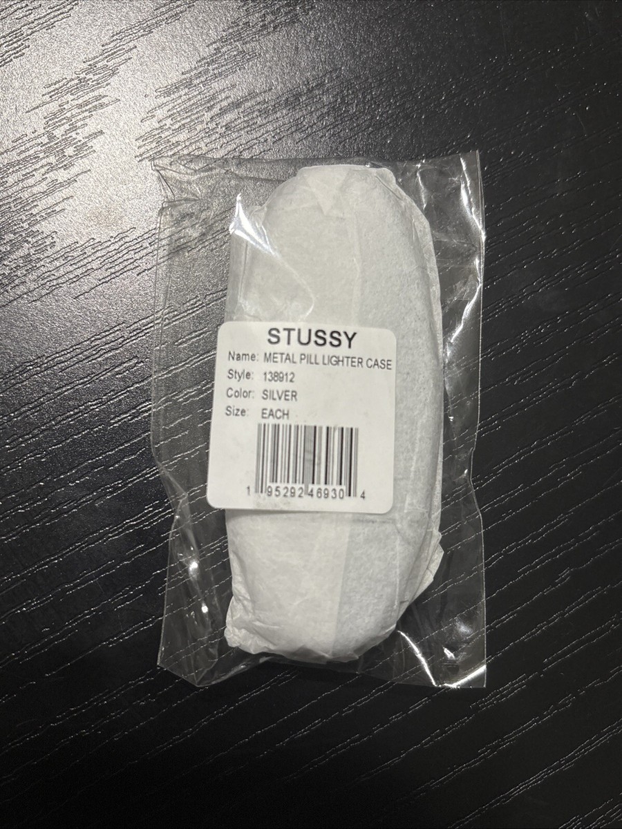 Stussy Pill Lighter Case Silver / Rare Japan Stussy